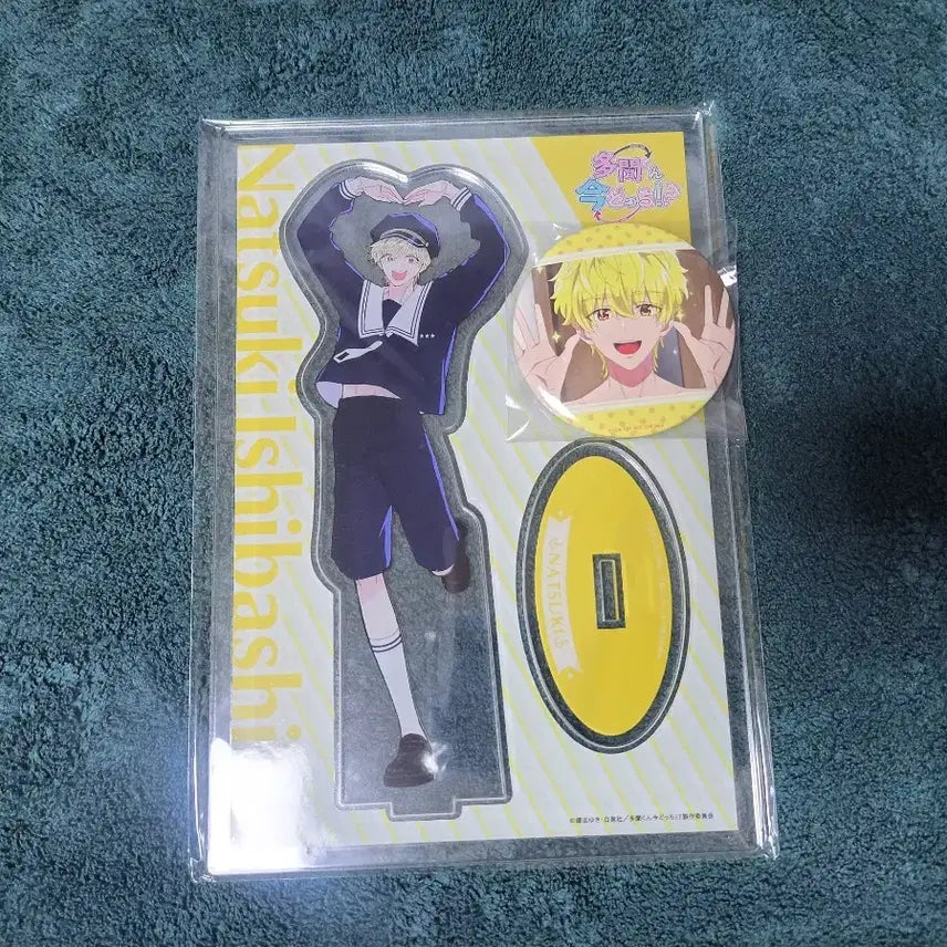 [BUNJANG] Tamon-kun, Which Way Are You Going?! Ishibashi Natsuki Blu-ray Acrylic Stand &amp; Can Badge Set / 타몬 군 지금 어느쪽?! 이시바시 나츠키 블루레이 아크릴 스탠드 캔뱃지