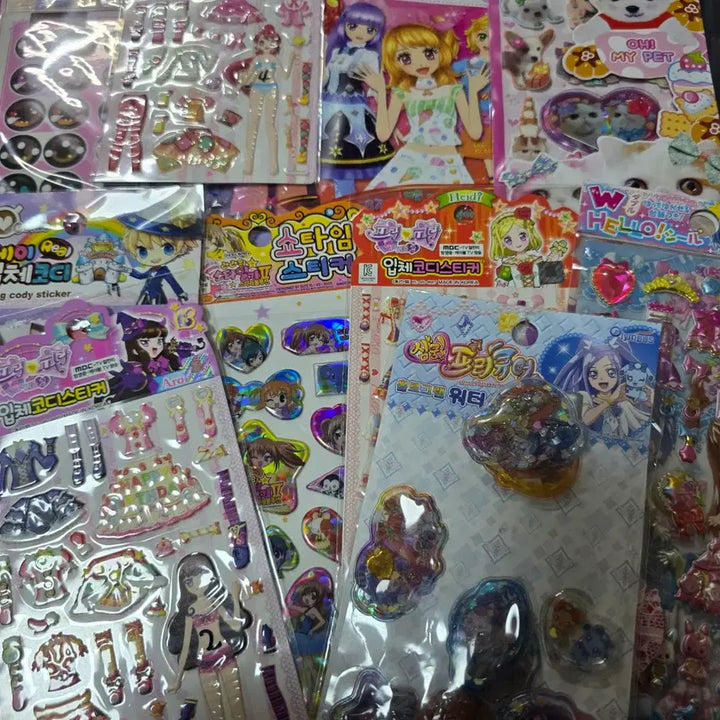 [BUNJANG] Vintage Sticker Album Collection: Aikatsu!, Precure, Pripara / 고전 스티커앨범 아이엠스타 프리큐어 프리파라  스티커 모음 일괄 문구