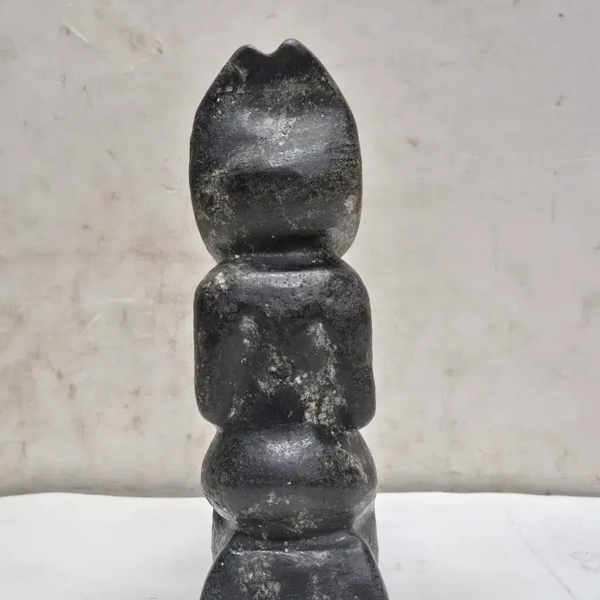 [BUNJANG] Hongsahng Culture Black Jade with Magnetic Properties (Totem/Ritual Culture)(Ancient/Writing) bu-112 / 자석이 붙는 홍산문화 흑피옥 (토템/제사문화)(고대인/문자) bu-112