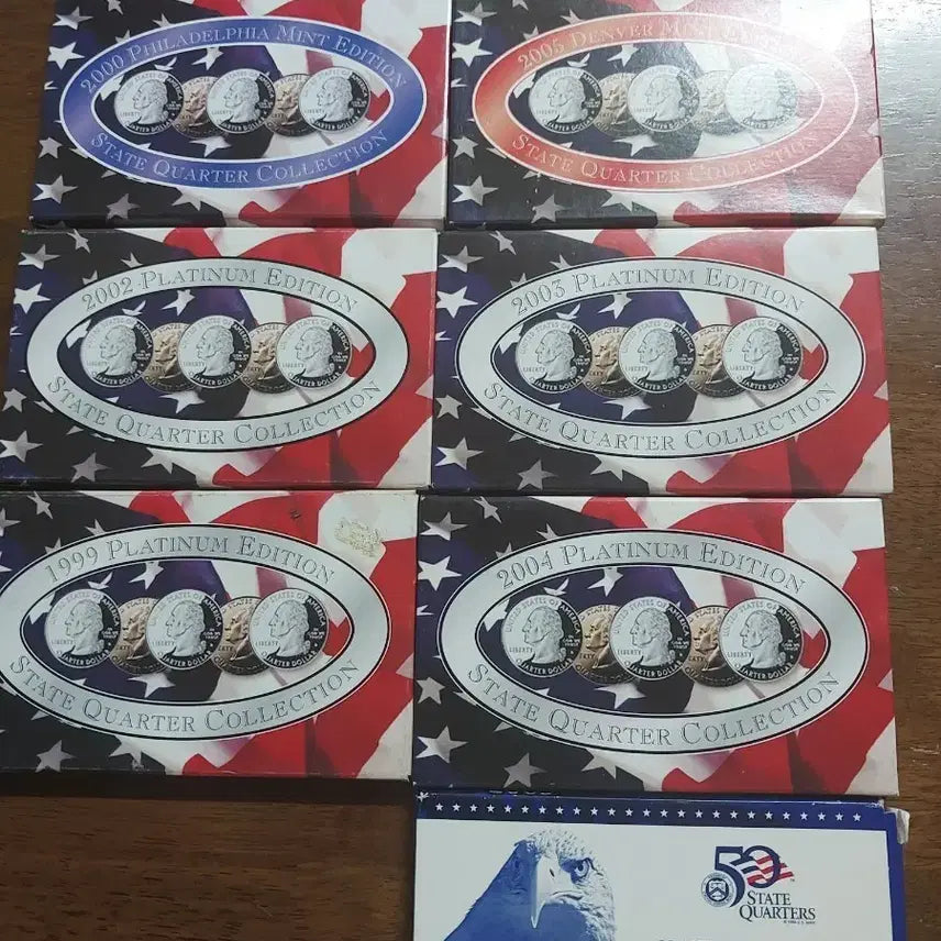 [BUNJANG] US Quarter Coin Collection Set (1999-2005) / 미국 주화 쿼터 컬렉션 1999-2005년총7개세트