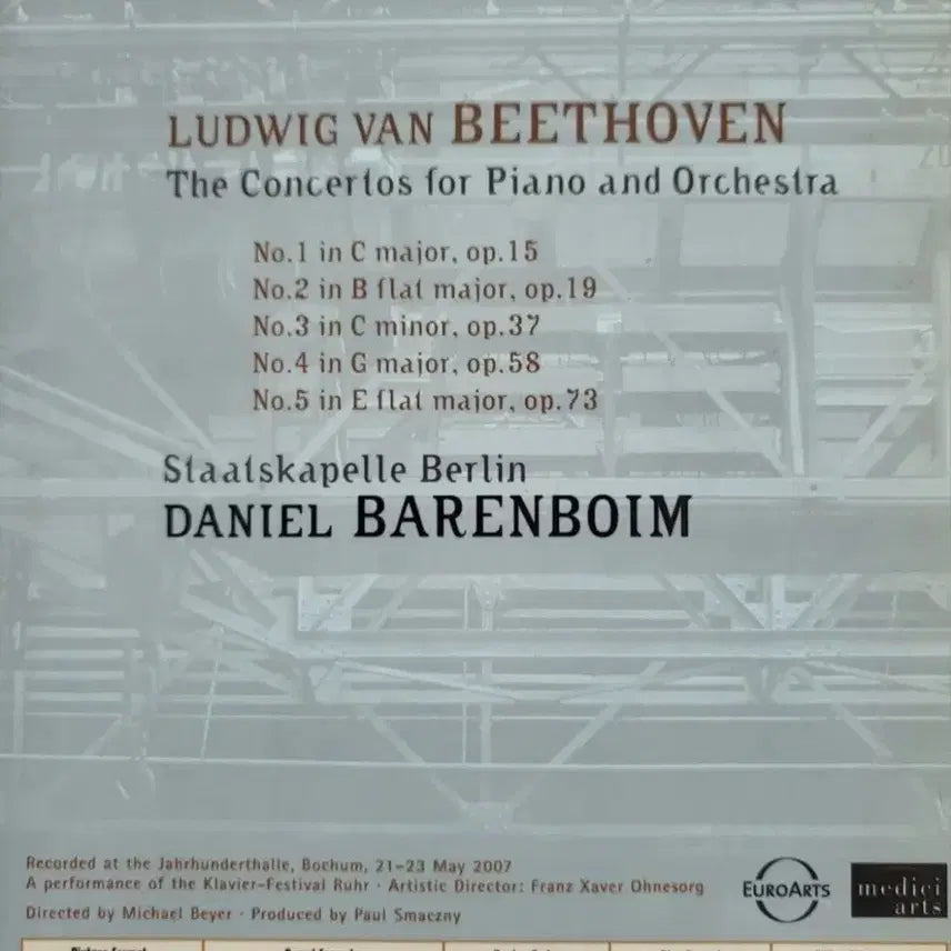[BUNJANG] Daniel Barenboim Beethoven Complete Piano Concertos DVD / 다니엘 바렌보임_베토벤 피아노협주곡 전집 DVD