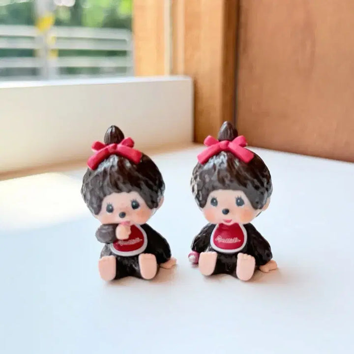 [BUNJANG] Monchhichi Mini Figure 4-Piece Set / 일본 몬치치 미니 피규어 4종세트