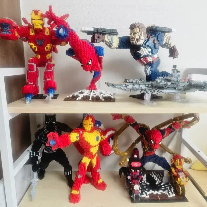 [BUNJANG] Marvel Heroes Nano Block Figure Set / 마블 히어로 블록 피규어 세트(나노블럭)
