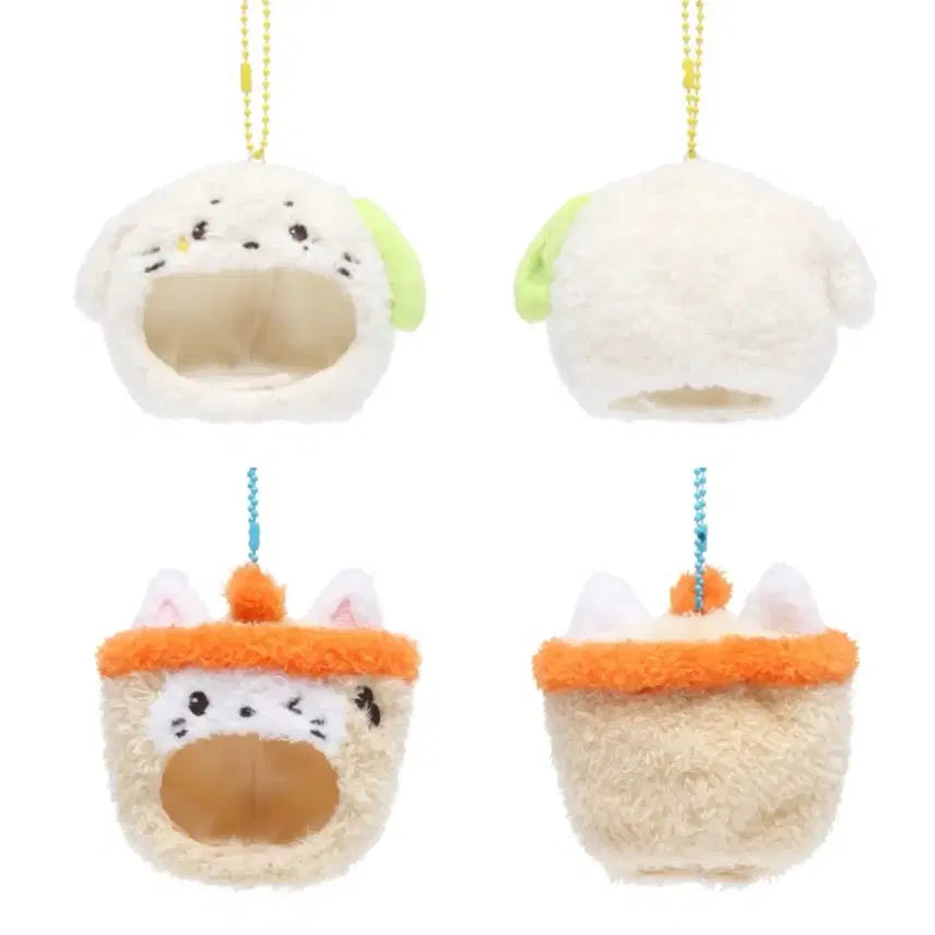 [BUNJANG] NCT WISH "Ryon Ryon" + "Bubble Nyan" Doll Hat Keychain Bundle Set / NCT WISH 인형 모자 키링 (룐룐 버블냥 일괄)