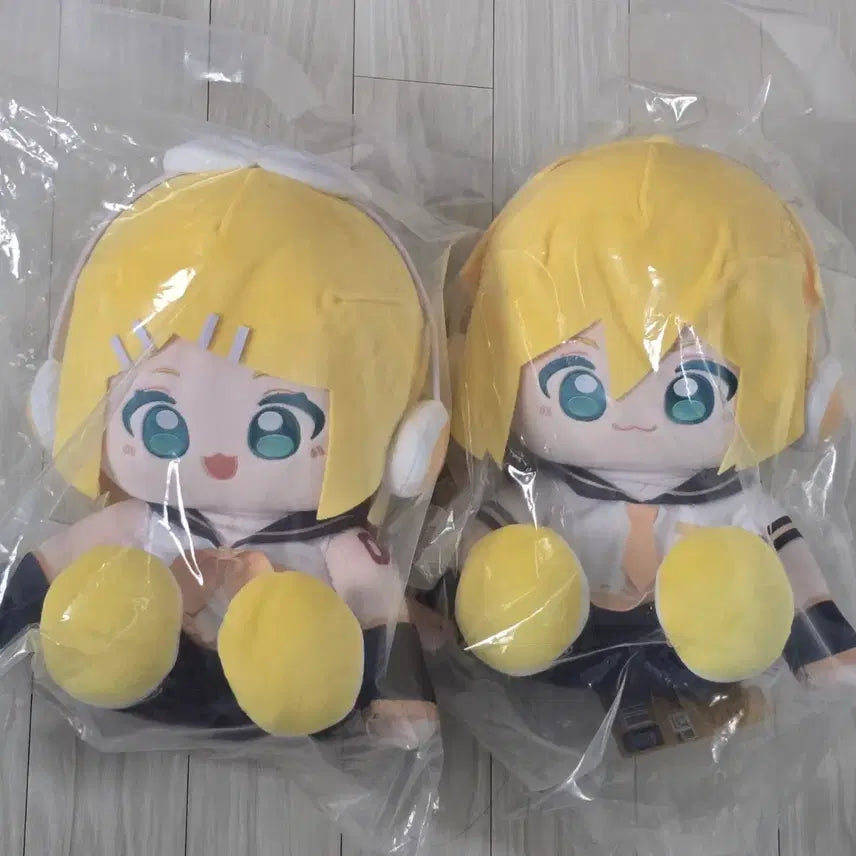 [BUNJANG] Kagamine Rin Len Large Plush Set / [공식] 카가미네 린 렌 대형누이 일괄