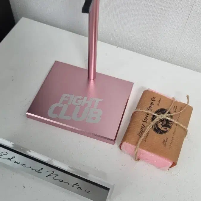 [BUNJANG] Fight Club Nameplate, Stand, and Soap Set / 파이트클럽 명판, 스탠드, 비누 셋