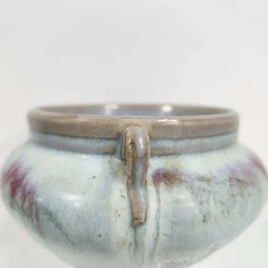 [BUNJANG] Song Dynasty Jun Ware Celadon Porcelain Incense Burner / 중국도자기                송대 균요 양게 향로