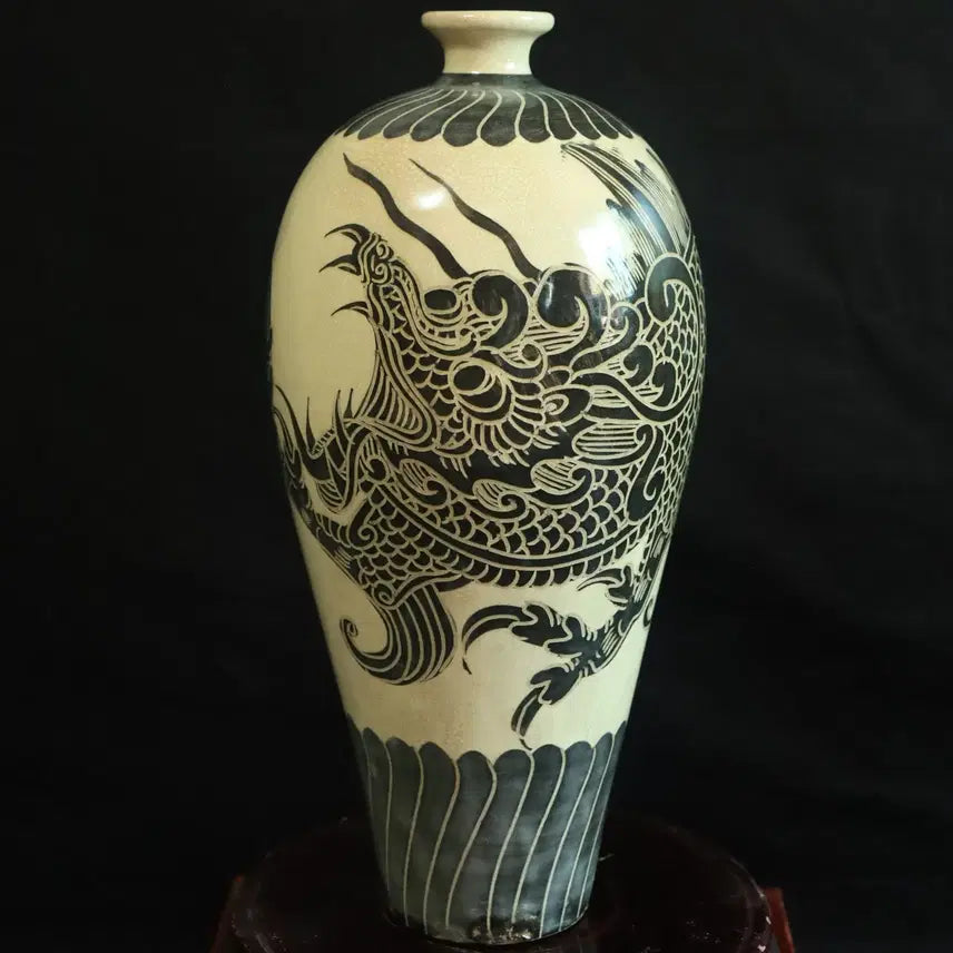 [BUNJANG] Chinese Celadon Vase with Dragon Motif / 중국 도자기 용문 매병