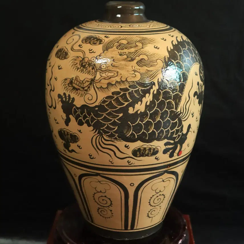 [BUNJANG] Chinese Celadon Vase with Dragon Motif / 중국 도자기 운용문 매병