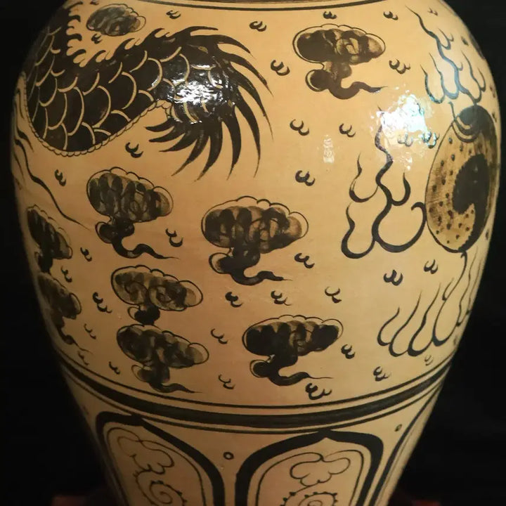 [BUNJANG] Chinese Celadon Vase with Dragon Motif / 중국 도자기 운용문 매병