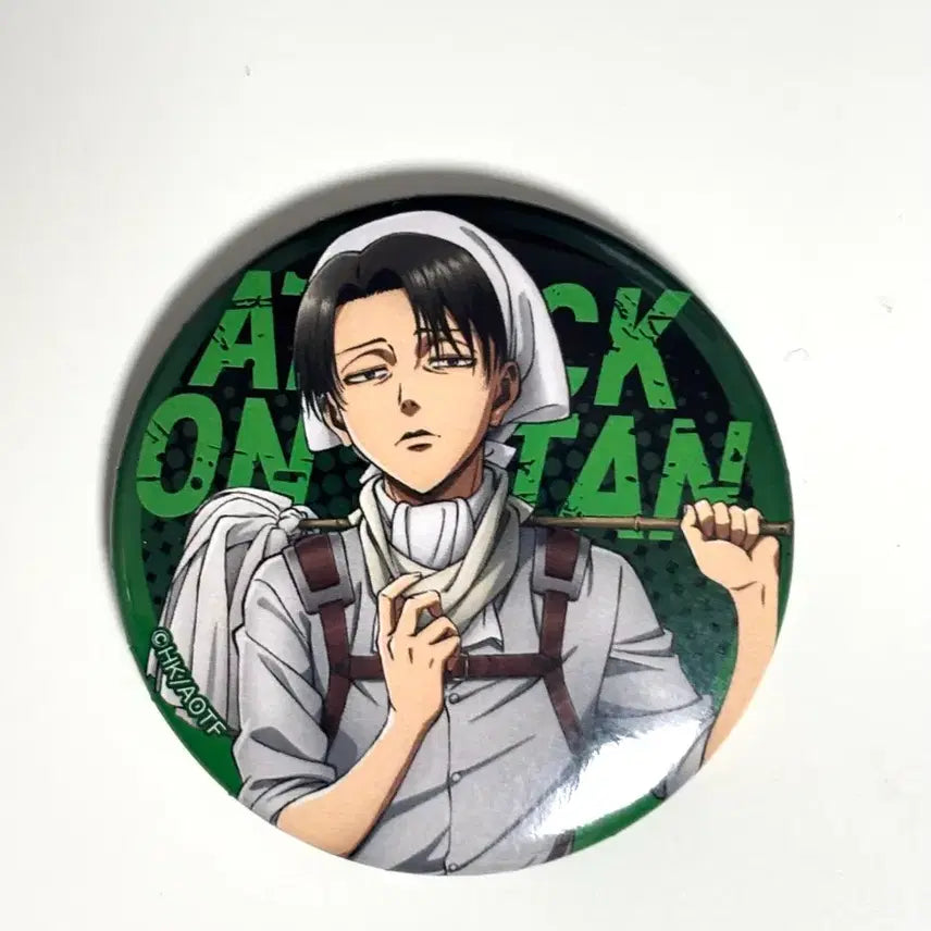 [BUNJANG] Attack on Titan Levi "Wrath" Enamel Can Badge / 진격의 거인 리바이 wit 위트 격동 캔뱃지