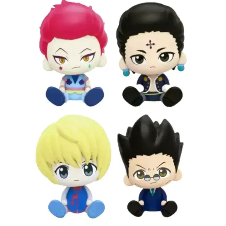 [BUNJANG] Hunter x Hunter Nullset Sitting Figure Set (Hisoka, Chrollo, Kurapika, Leorio) / 헌터x헌터 눌셋 피규어 Nullset 앉은피규어 헌터헌터 피규어