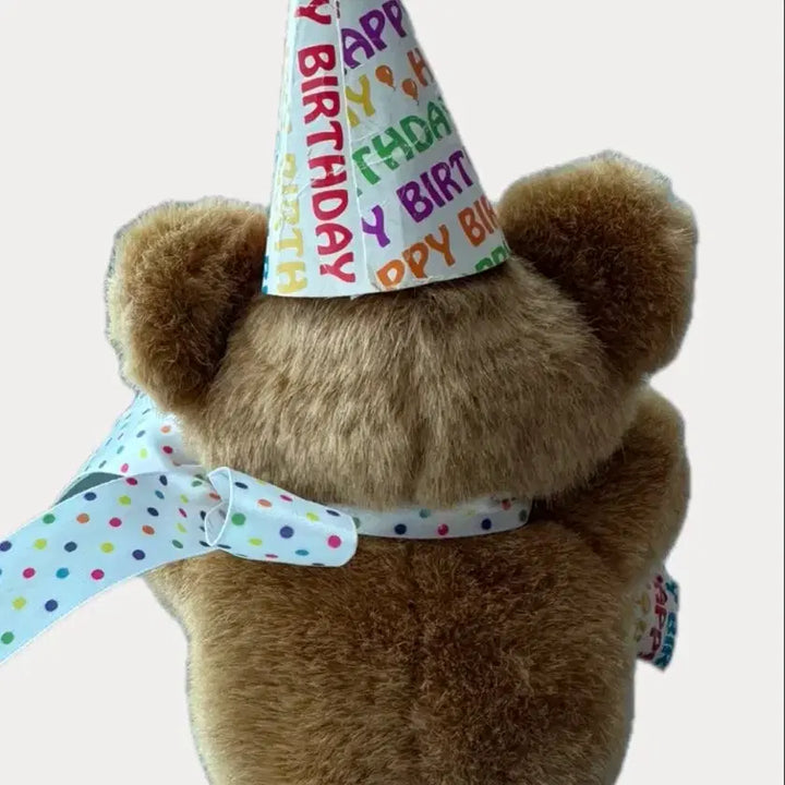 [BUNJANG] Vintage Teddy Bear with Birthday Hat / 빈티지 곰인형