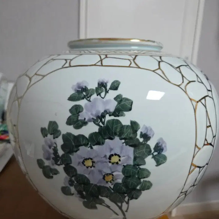 [BUNJANG] Gilded White Porcelain with Four Gentlemen Motif / 사군자 문양  백자
