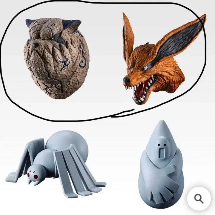 [BUNJANG] Naruto Ichibi (Shukaku) &amp; Kyubi (Kurama) Bundle / 나루토 쿠지 F상 일미 구미 일괄