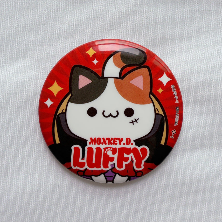 [BUNJANG] Megacat One Piece Nyangpiece Badge - Luffy / 메가캣 원피스 냥피스 뱃지 루피 조로 주술회전 나루토 은혼 명찰
