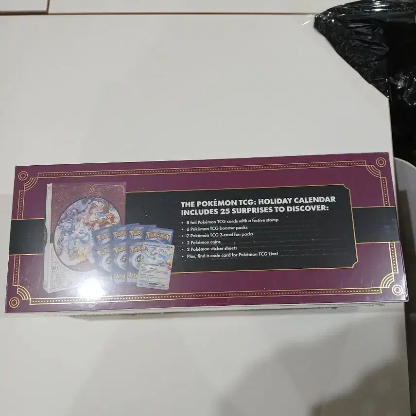 [BUNJANG] Pokemon Trading Card Purple Holiday Calendar North America / 포켓몬스터 카드 퍼플 홀리데이 캘린더 북미