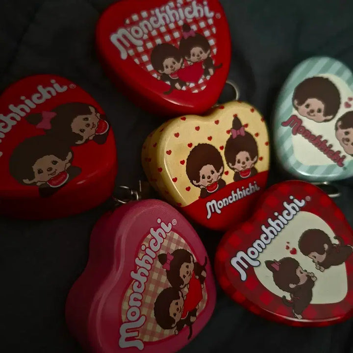 [BUNJANG] Monchhichi Chocotin Tin Case Set (6 Types) / 몬치치 초코틴 틴케이스 6종 판매