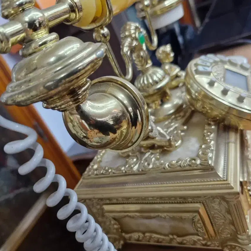 [BUNJANG] Luxury Gold Marble Rotary Phone / 최고급 금장 대리석 전화기 입니다