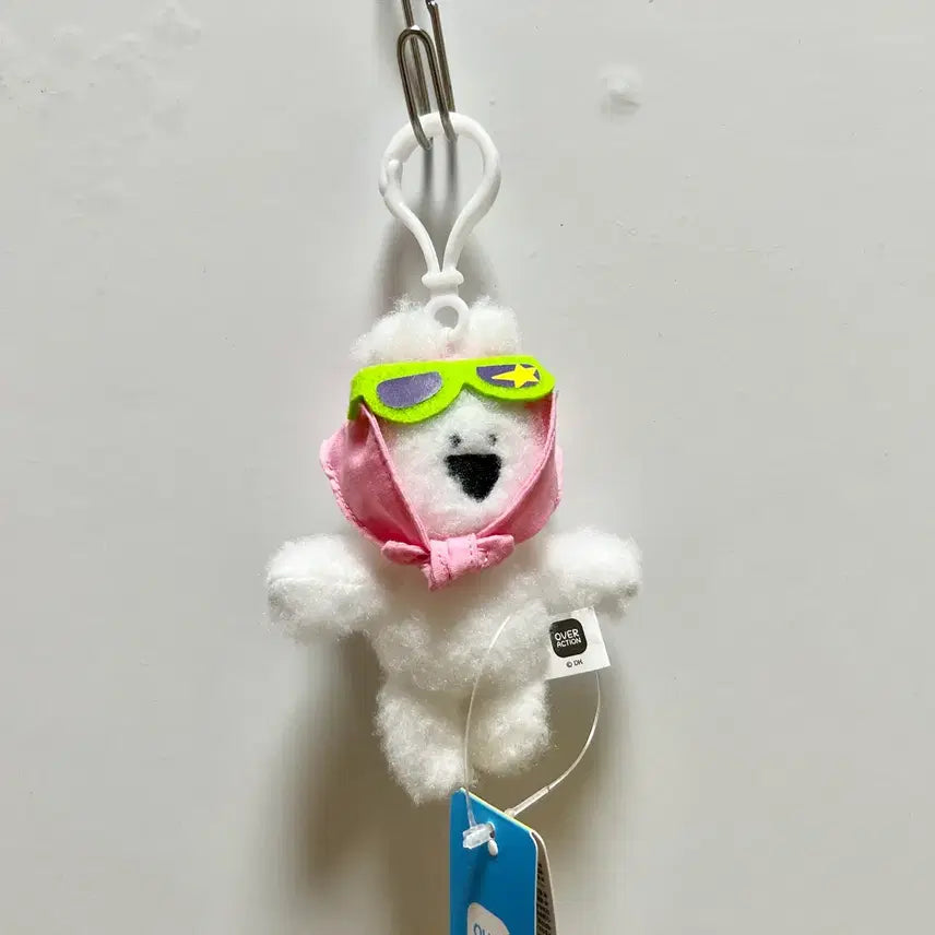 [BUNJANG] Over Action Rabbit Plush Keychain / 새상품) 오버액션토끼 인형 키링