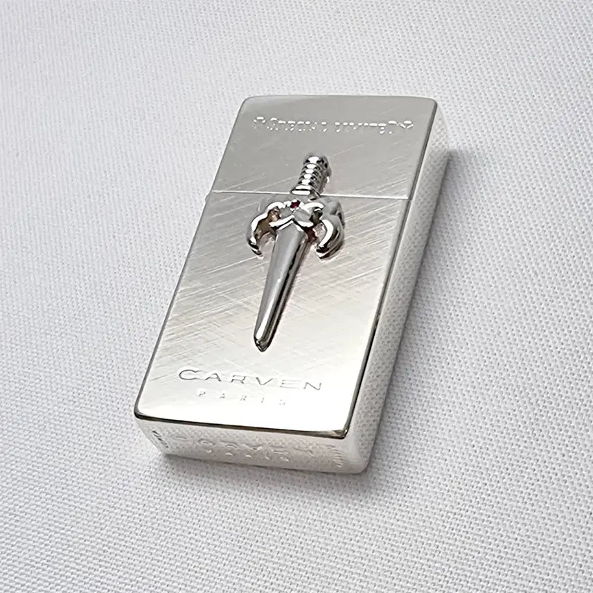 [BUNJANG] Korean Made Oil Lighter Slim Size Silver Plated Unused / 국산 오일라이터 미사용 새제품 슬림사이즈