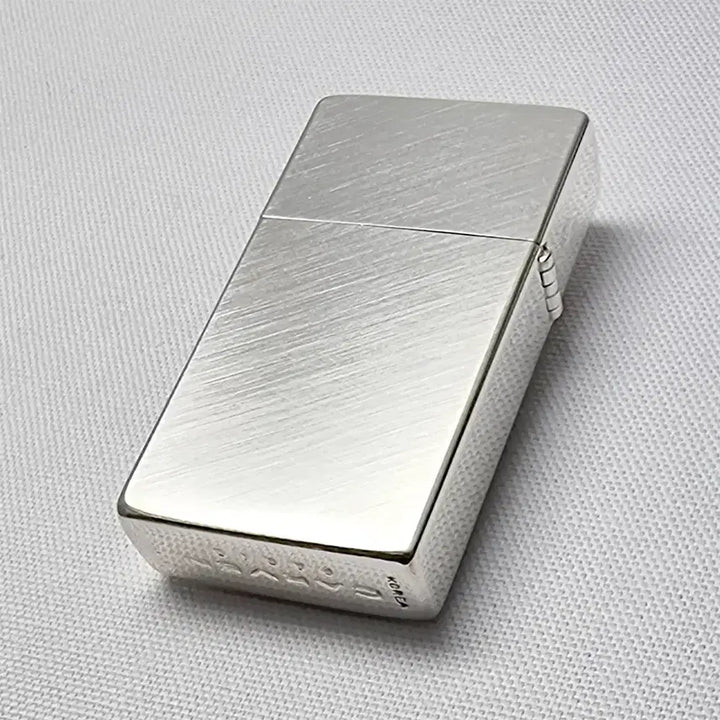 [BUNJANG] Korean Made Oil Lighter Slim Size Silver Plated Unused / 국산 오일라이터 미사용 새제품 슬림사이즈