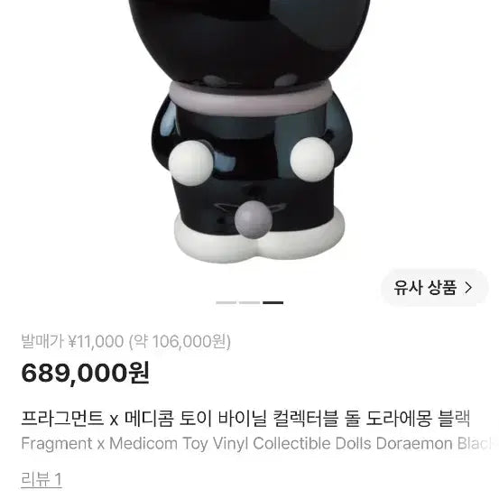 [BUNJANG] Fragment Design x Doraemon Figure (Black) / 프라그먼트 도라에몽 피규어