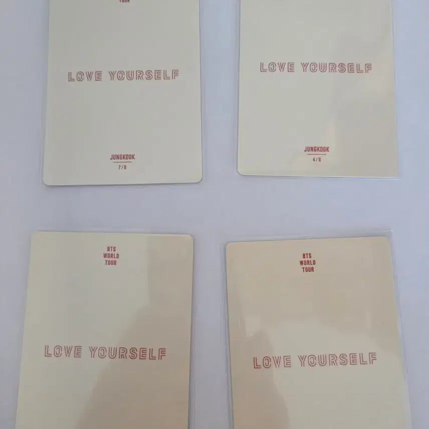 [BUNJANG] BTS Jungkook LOVE YOURSELF Photocard Set / 정국 LOVE YOURSELF 포토카드 4종