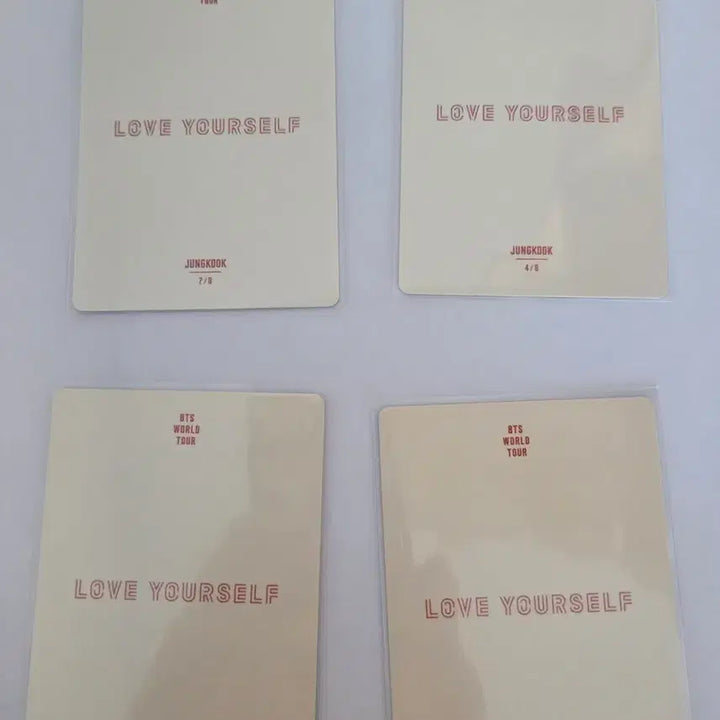 [BUNJANG] BTS Jungkook LOVE YOURSELF Photocard Set / 정국 LOVE YOURSELF 포토카드 4종