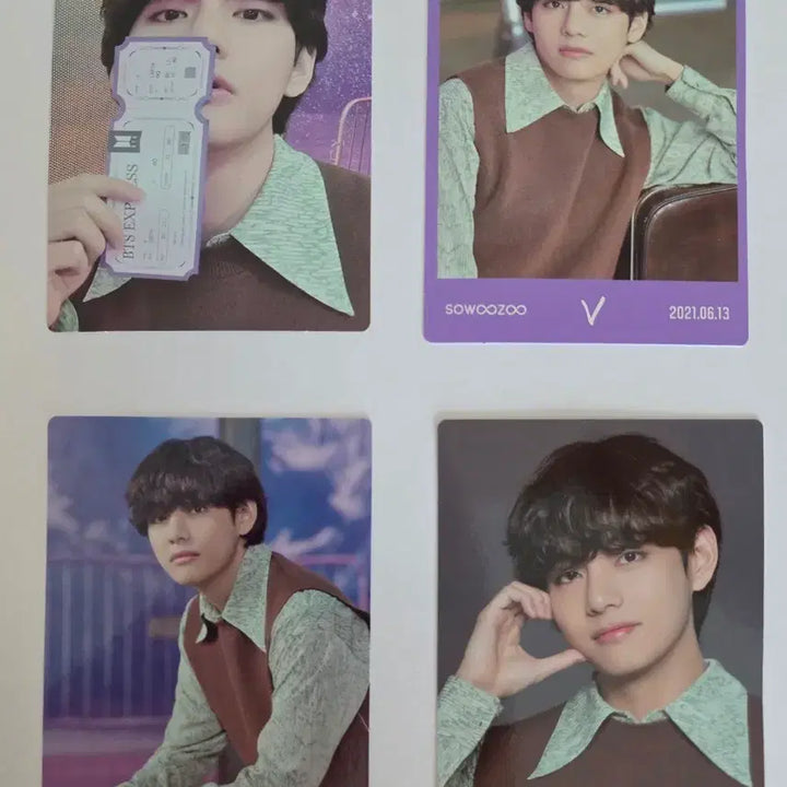 [BUNJANG] V (Taehyung) 2021 Muster Sowoozoo Photocard 9 Types / BTS V 2021 muster 소우주 포카 9장