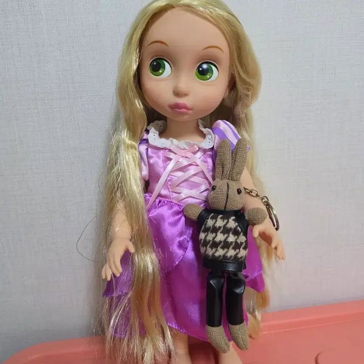[BUNJANG] Disney Baby Doll Rapunzel &amp; Mini Articulated Doll Set / 디즈니베이비돌 라푼젤 + 미니관절인형 2개