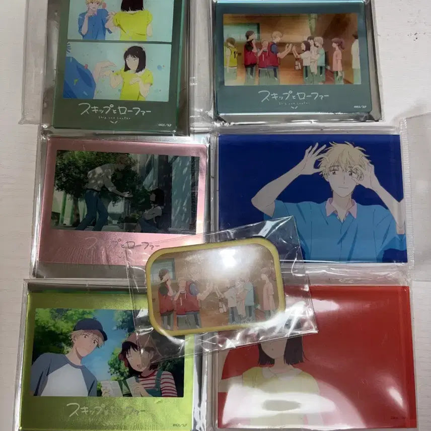 [BUNJANG] Skip and Loafer Official Acrylic Block Bundle Set / [ 공식 / 7개 일괄 ] 스킵과 로퍼 아크릴 블록 굿즈 뱃지 스탠드