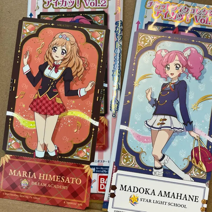 [BUNJANG] Aikatsu Ticket Like Collection Maria Himesato &amp; Madoka Amahane Bundle Set / (일괄) 아이카츠 티켓 라이크 컬렉션 마리아 히메사토 &amp; 마도카 아마하네