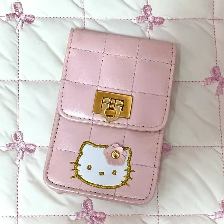 [BUNJANG] Classic Kitty Quilting Mini Pouch / 고전키티 퀄팅 미니 파우치