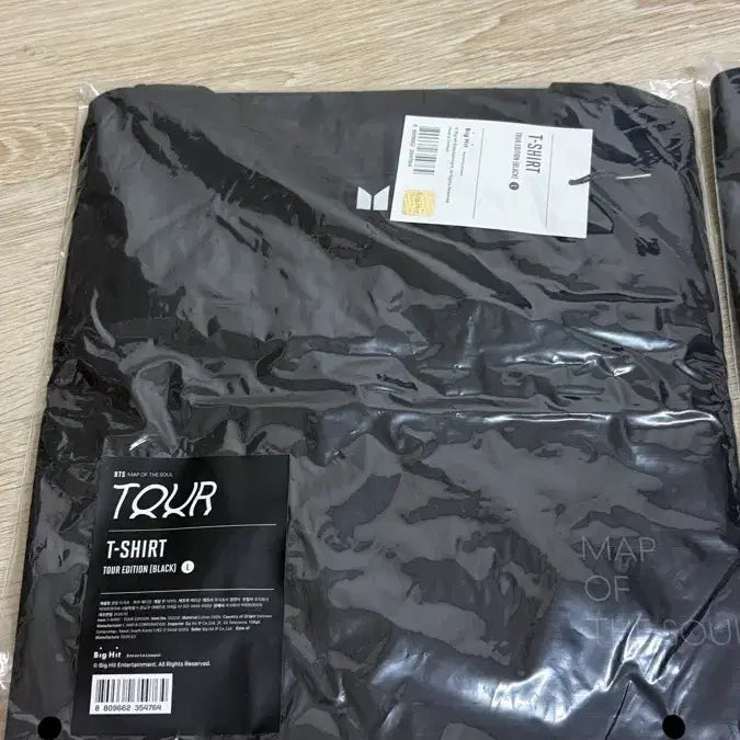 [BUNJANG] BTS Map of the Soul Tour T-Shirt (Black, Size L) / BTS 맵오브더소울 투어 티셔츠