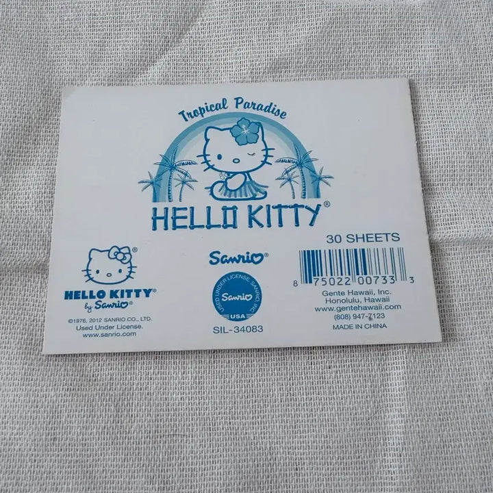 [BUNJANG] Hawaii Kitty Guam Kitty Vintage Memo Pad / 하와이키티 괌키티 고전 메모지 키티고전