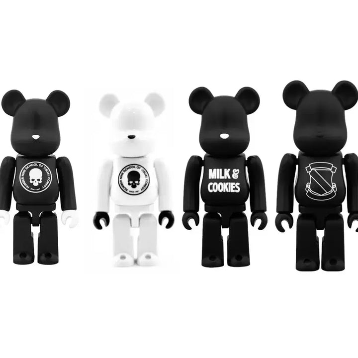 [BUNJANG] Number (N)ine x Medicom Toy BE@RBRICK 100% Set (x4) / 넘버나인 - 베어브릭 100% x4