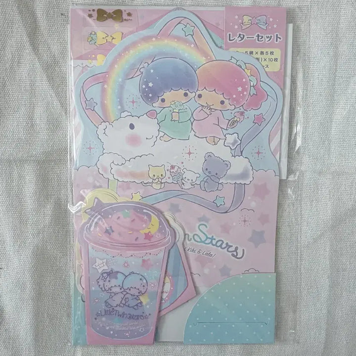 [BUNJANG] Little Twin Stars Kiki &amp; Lala Classic Letter Paper Set / 리틀트윈스타 키키라라 고전편지지 세트