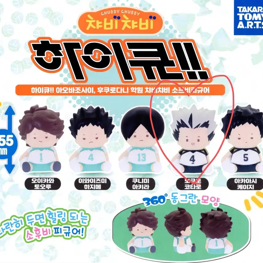 [BUNJANG] Haikyuu!! Bokuto Chibi Chibi Gacha 2nd Edition Figure / 하이큐 보쿠토 챠비챠비 가챠 2탄 피규어 후쿠로다니 보쿠토 미개봉