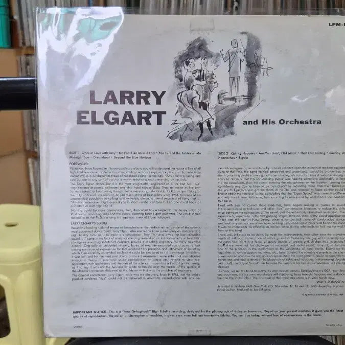 [BUNJANG] Larry Elgart Orchestra Sound for Dancing LP / 래리 엘가트 오케스트라 LP