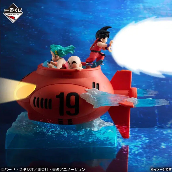 [BUNJANG] Dragon Ball Ichiban Kuji Prize D Son Goku &amp; Bulma &amp; Krillin Submarine Figure / 미개벙, 최저가)드래곤볼 제일복권 D상 손오공&amp;부르마&amp;크리링  잠수정 피규어