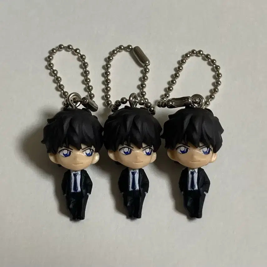 [BUNJANG] Detective Conan Jinpei Matsuda Swing Gacha Figure Keyring Set / 명탐정코난 마츠다 진페이 송보윤 스윙 가챠 피규어 키링 세트