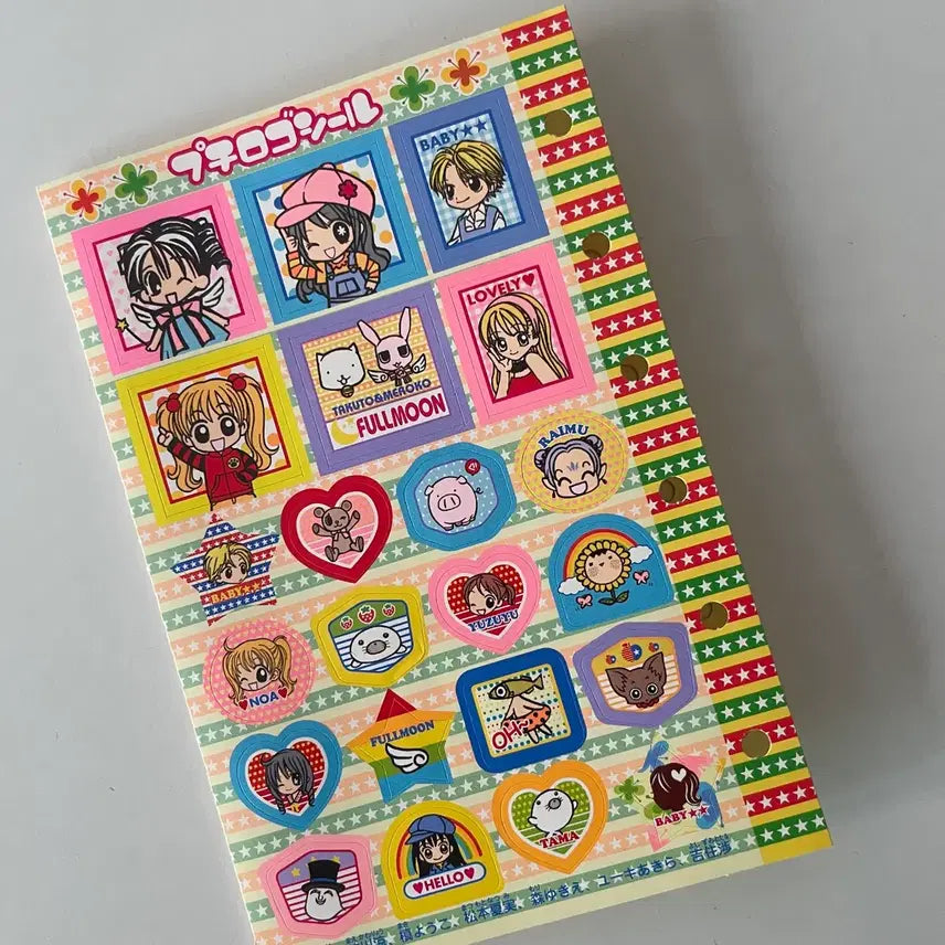 [BUNJANG] Classic 6-Hole Diary Stickers - Moonlight Angel / 고전 육공 다이어리 스티커 달빛천사