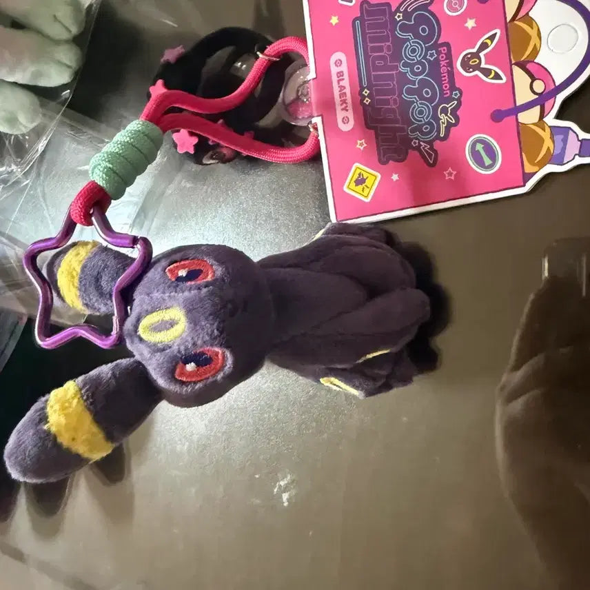 [BUNJANG] Pokemon Umbreon Midnight Plush Keychain / 포켓몬 블래키 팝팝 미드나잇 인형 키링