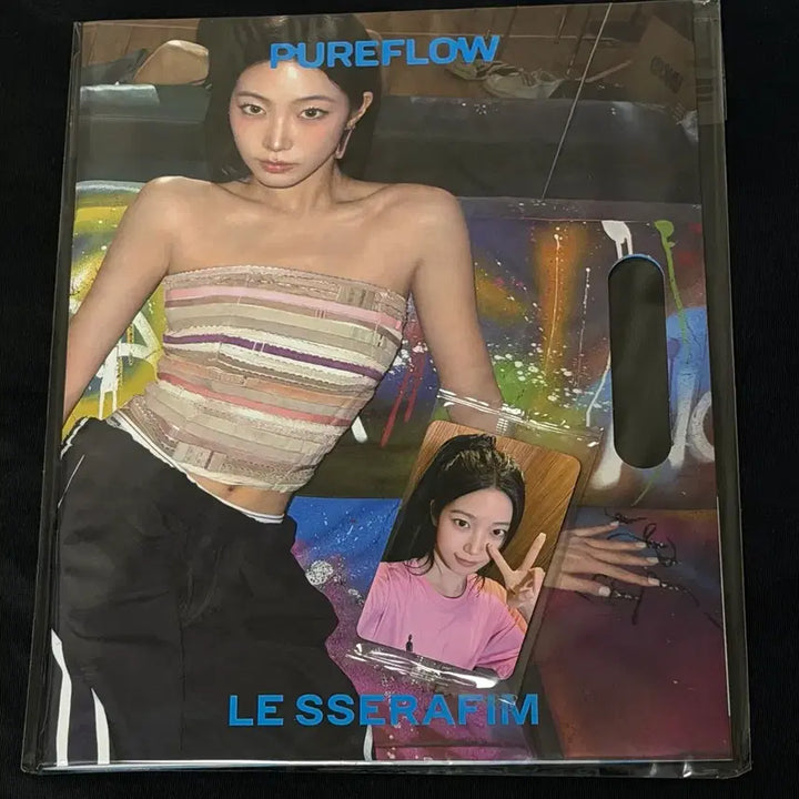 [BUNJANG] LE SSERAFIM KAZUHA Pureform Compact Album (Sealed) + Ktown4u Photocard / 르세라핌 pureflow 카즈하 미개봉 컴팩트 앨범 + 케타포 포카 양도