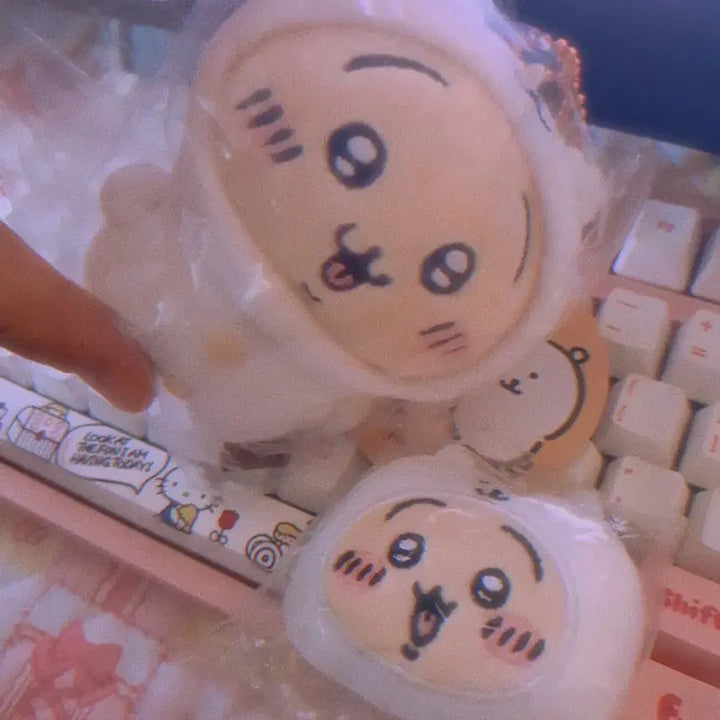 [BUNJANG] Nongdamgom Usagi Mascot &amp; Bell Chain Charm Set / (일괄) 농담곰 우사기 마스코트 / 방울 키링 세트