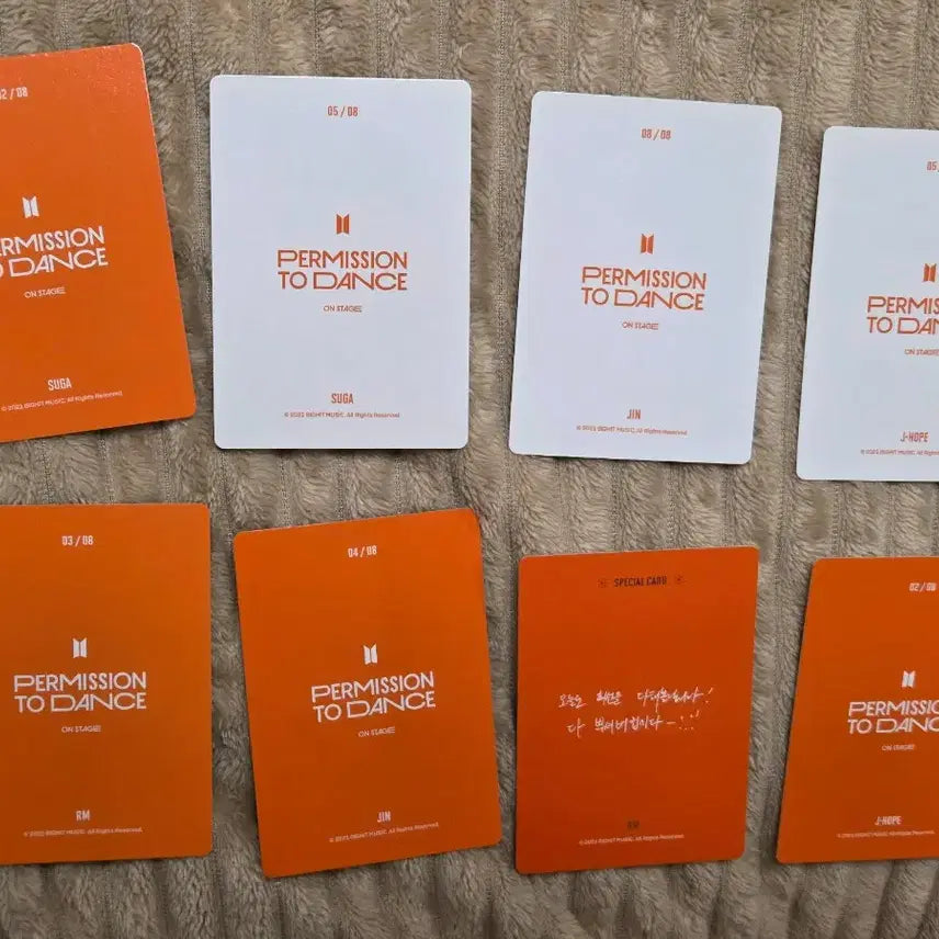 [BUNJANG] BTS Permission to Dance Photocards (Hyung Line) / BTS 형라인 permission to dance 포카