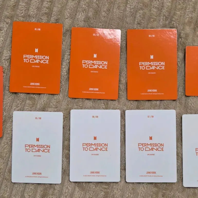 [BUNJANG] BTS Jungkook Permission to Dance Photocard 9-Set Bundle / BTS Jungkook PTD photocard (dragon ball)