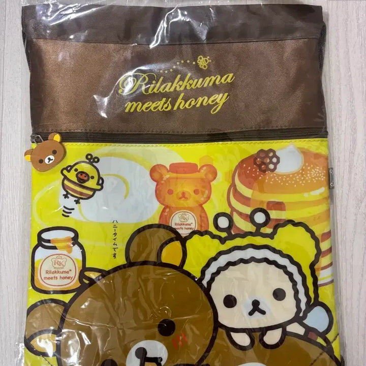 [BUNJANG] San-X Rilakkuma Korilakkuma Classic Gym Bag / 정품 고전 리락쿠마 코리락쿠마 짐색 가방 백