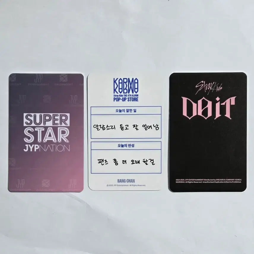 [BUNJANG] Stray Kids Bang Chan Superstar Christmas Karma Photocard / SKZ 스키즈 방찬 슈퍼스타 크리스마스 두잇 팝업 카르마 포카 포토카드